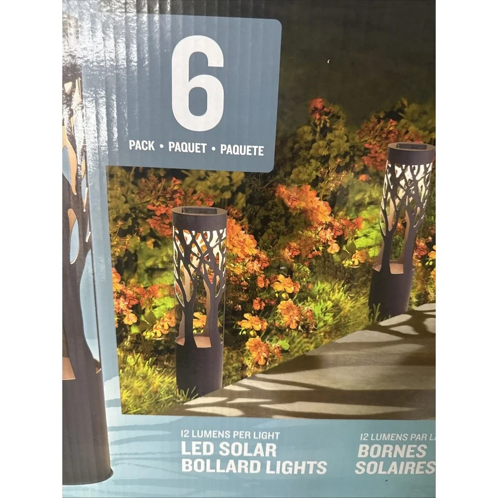 NEW Tommy Bahama 6 Pk Solar LED Path Garden Patio Landscape Solar Lights NIB